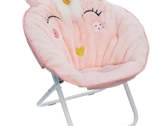 Πολυθρόνα Παιδική Pinky 199-000287 50x50x55cm Pink Μέταλλο,Ύφασμα