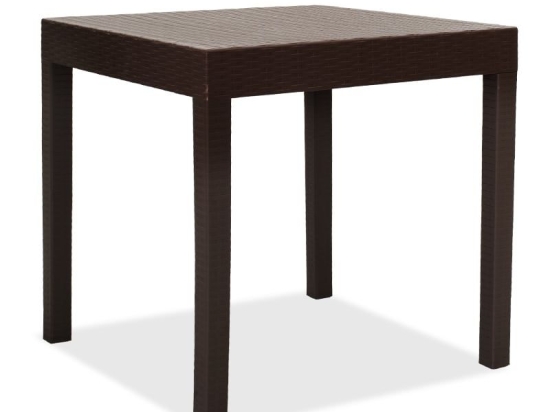 Τραπέζι Gabi 143-000024 80x80x77cm Brown
