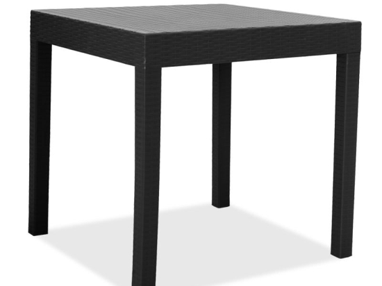 Τραπέζι Gabi 143-000022 80x80x77cm Black