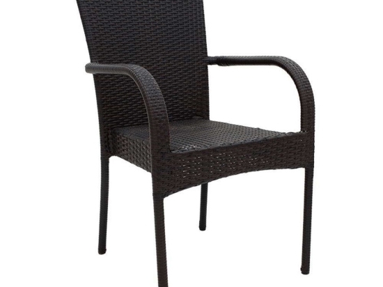 Πολυθρόνα Κήπου Laura 140-000032 58x58x90cm Dark Brown