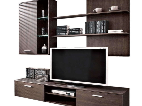 Σύνθετο Salome Με Φωτισμό Led 192-000003 200x41x190cm Wenge