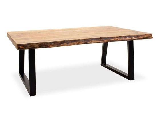 Τραπέζι Σαλονιού Miles 113-000004 115x72x41cm Walnut-Black