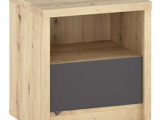 Κομοδίνο Lavinia 173-000002 46,5x39,5x45,5cm Anthracite-Sonoma