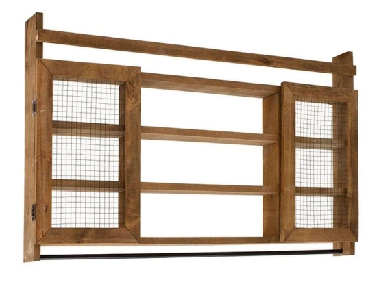 Ραφιέρα Τοίχου Puro 120-000055 100x9x60cm Walnut