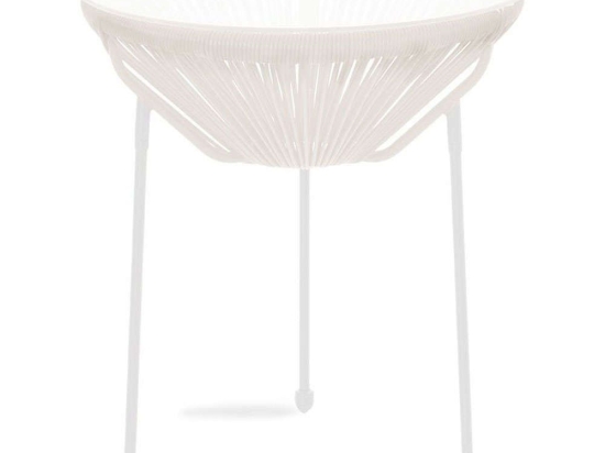 Τραπέζι Κήπου Acapulco 130-000024 Φ50x50cm White