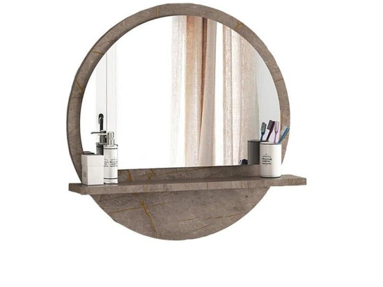 Καθρέπτης Μπάνιου Hope 176-000041 45x2x45cm Grey Marble Μοριοσανίδα, Μελαμίνη