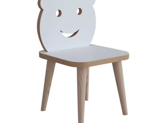 Καρέκλα Παιδική Jerry 120-000289 30x30x47cm White-Natural