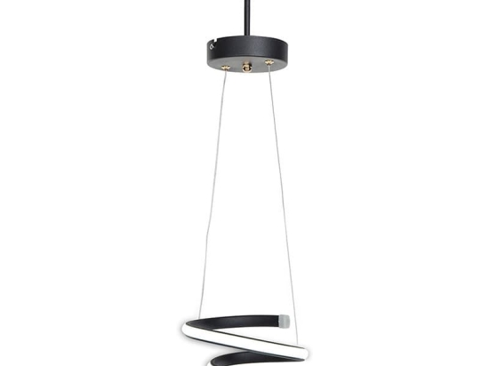 Φωτιστικό Οροφής Κρεμαστό PWL-1030 Led 23W Black Φ15x60cm