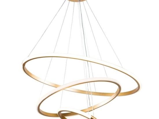 Φωτιστικό Οροφής Κρεμαστό PWL-1156 Led 60-80W Φ60x100cm Gold