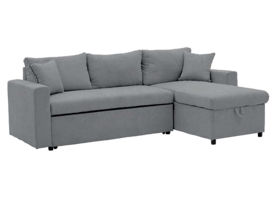 Καναπές Γωνιακός Αναστρέψιμος Lilian 166-000020 225x148x81cm Grey