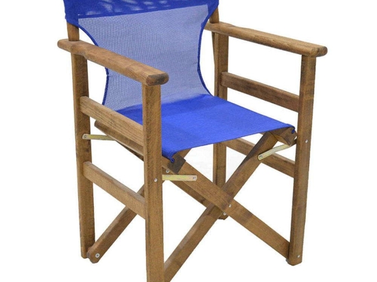 Πολυθρόνα Σκηνοθέτη Retto 237-000024 61x51x86cm Brown-Blue