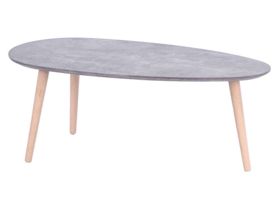 Τραπέζι Σαλονιού Hamilton 89x48x33cm Cement-Natural