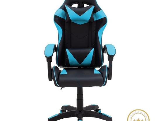 Καρέκλα Γραφείου Gaming Leoni 232-000006 62x56x129/139cm Black-Blue