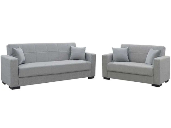 Σετ Σαλονιού Vox 213-000025 (2τμχ) 212x77x80cm Grey