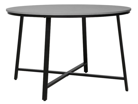 Τραπέζι Gianno 225-000010 Φ120x76cm Grey Cement-Black