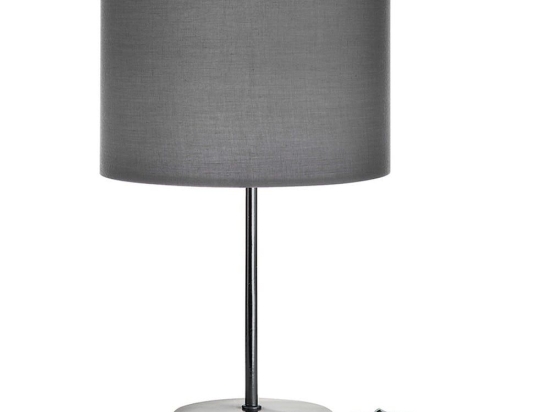 Επιτραπέζιο Φωτιστικό PWL-1183 147-000098 Ε27 Φ22x36.5cm Anthracite-Black