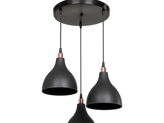 Φωτιστικό Οροφής Lofty Ε27 Φ40x80cm Black