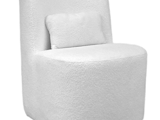Πολυθρόνα Μπουκλέ Silas 138-000017 67x63x75cm White