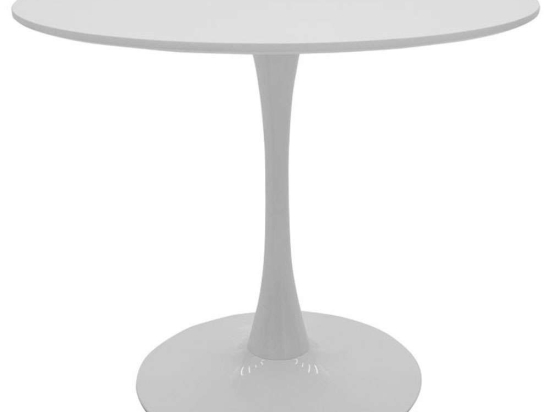 Τραπέζι Balou 127-000086 Φ100x75cm White Mdf,Μέταλλο