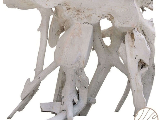 Κονσόλα Zamir 238-000007 80x38x70cm Natural-White Ξύλο