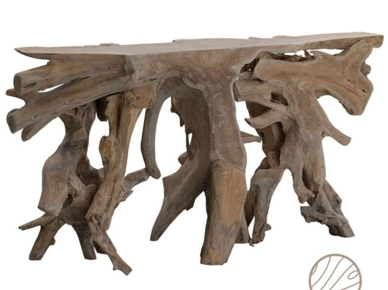 Κονσόλα Root 238-000003 150x40x80cm Natural Ξύλο