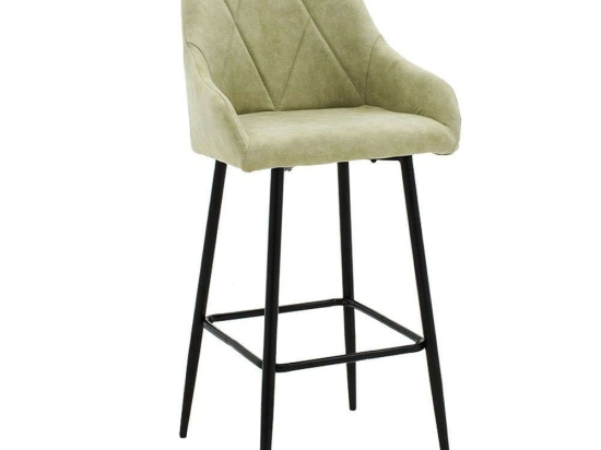 Σκαμπό Μπαρ Empower 029-000179 49x49x97cm Antique Grey-Black