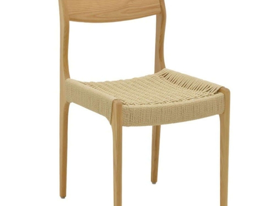 Καρέκλα Martina 263-000009 46x49x81cm Natural-Ecru Ξύλο,Σχοινί
