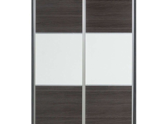 Ντουλάπα Δίφυλλη Griffin 249-000024 121x56,5x180,5cm Wenge Δίφυλλη