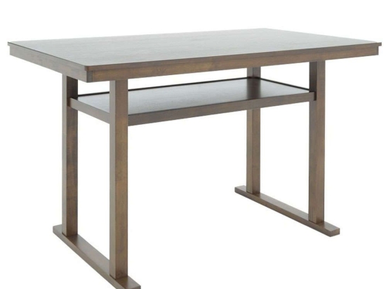 Τραπέζι Μπαρ Tenor 250-000001 150x90x91,5cm Walnut Mdf,Ξύλο