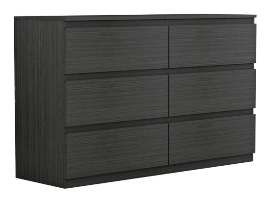 Συρταριέρα Cindy pakoworld 6 συρταριών wenge 120x40x75εκ