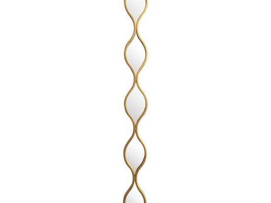 Καθρέπτης Deco 1 pakoworld χρυσό 12.7x2.5x129.5εκ