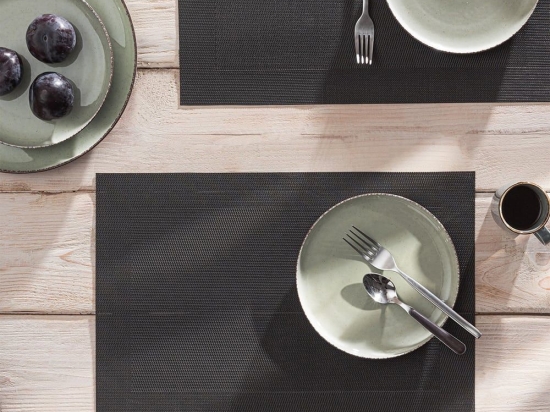 Σουπλά Wrap752/15 Anthracite Gofis Home 30x45cm Πολυέστερ
