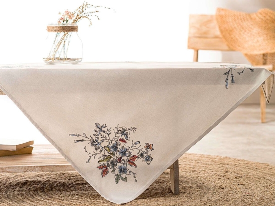 Καρέ Celia 281 Multi Gofis Home 85X85 Λινό-Πολυέστερ