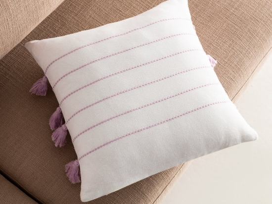 Μαξιλαροθήκη Διακοσμητική Maira 540/20 Lila Gofis Home 43X43 43x43cm 100% Βαμβάκι