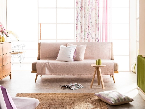 Ριχτάρι Liberta 841/20 Lila Gofis Home Διθέσιο 180x250cm 100% Βαμβάκι