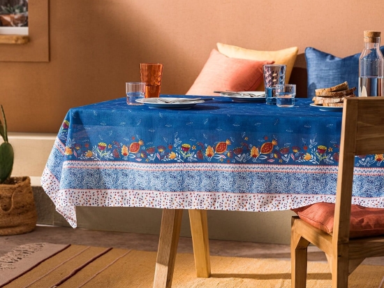 Τραπεζομάντηλο Eris 540/09 Blue Jean Gofis Home 135Χ135 Πολυέστερ