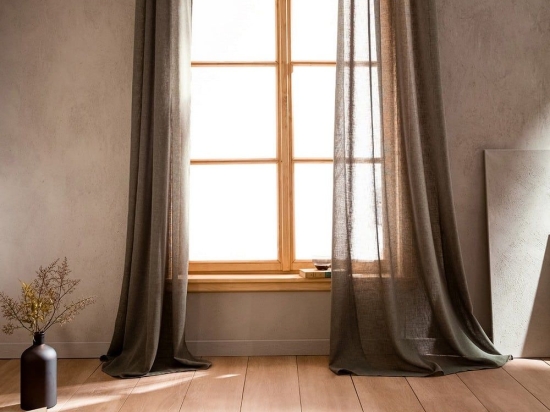 Κουρτίνα Με Τρουκς Combe 502/ 07 Khaki Gofis Home 140X280 Πολυέστερ