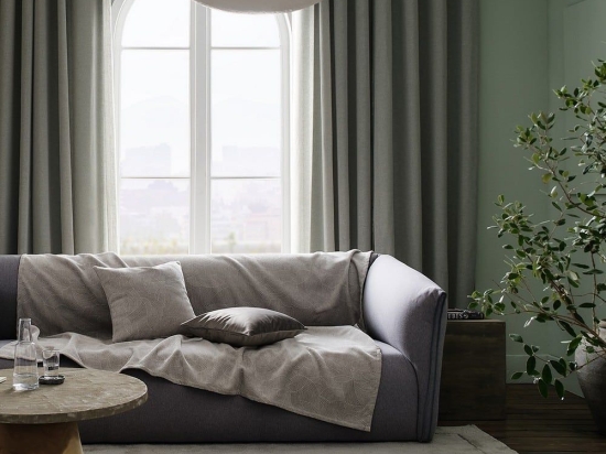 Ριχτάρι Nimbus 447/15 Soft Grey Gofis Home Τριθέσιο 180x310cm Ακρυλικό-Πολυέστερ