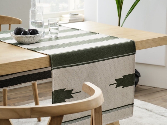 Runner Ebenif 325/ 07 Khaki Gofis Home 58x160 Βαμβάκι-Πολυέστερ