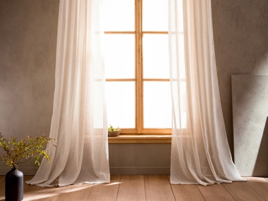 Κουρτίνα Combe 502/ 06 Με Σιρίτι Beige Gofis Home 200x295 Πολυέστερ