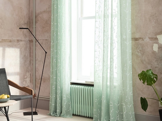 Κουρτίνα Dione 535/ 38 Με Τρουκς Sea Glass Gofis Home 140X280 Πολυέστερ