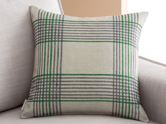 Μαξιλαροθήκη Διακοσμητική Sigrid 537 Beige-Green Gofis Home 43X43 Βαμβάκι-Πολυέστερ