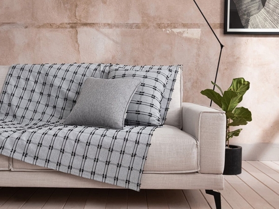 Ριχτάρι Celtic 377/ 14 Black Coal Gofis Home Τριθέσιο 180x310cm Βαμβάκι-Πολυέστερ