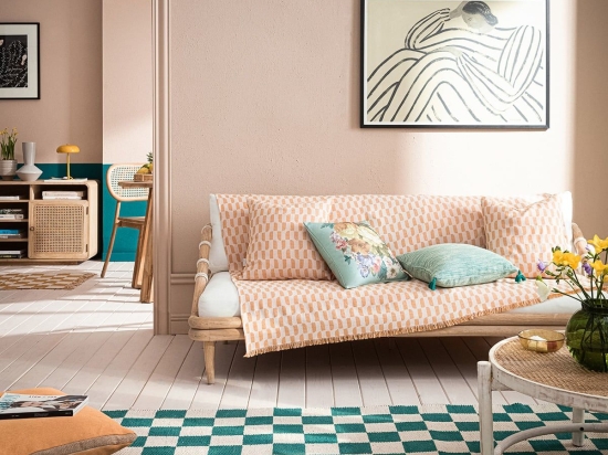 Ριχτάρι Denise 518/ 12 Honey Brown Gofis Home Πολυθρόνα 180x180cm Βαμβάκι-Πολυέστερ