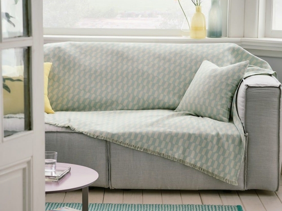 Ριχτάρι Denise 518/ 38 Sea Glass Gofis Home Τριθέσιο 180x310cm Βαμβάκι-Πολυέστερ