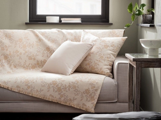Ριχτάρι 361 05 Moon Ecru Gofis Home Τριθέσιο 180x310cm Βαμβάκι-Ακρυλικό