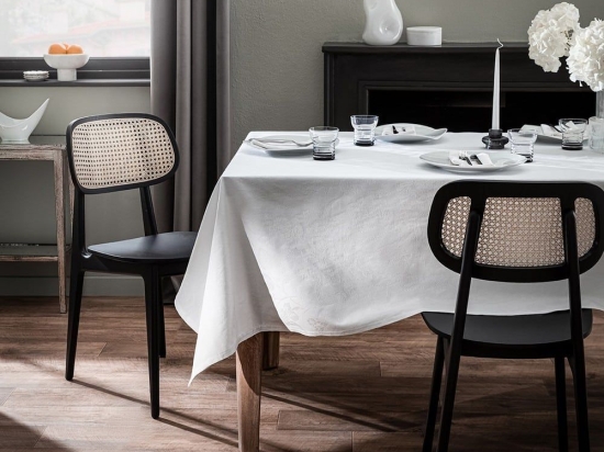 Τραπεζομάντηλο 154 16 Pure White Gofis Home 150X250 Βαμβάκι-Πολυέστερ