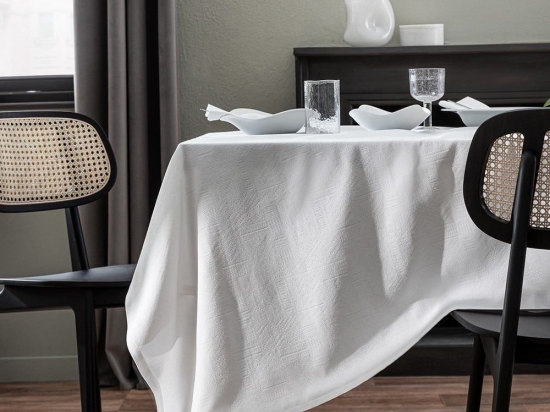 Τραπεζομάντηλο 173 16 Pure White Gofis Home 150Χ310 Βαμβάκι-Πολυέστερ