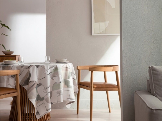 Τραπεζομάντηλο Αλέκιαστο 196 Beige Gofis Home 145Χ220 Βαμβάκι-Πολυέστερ