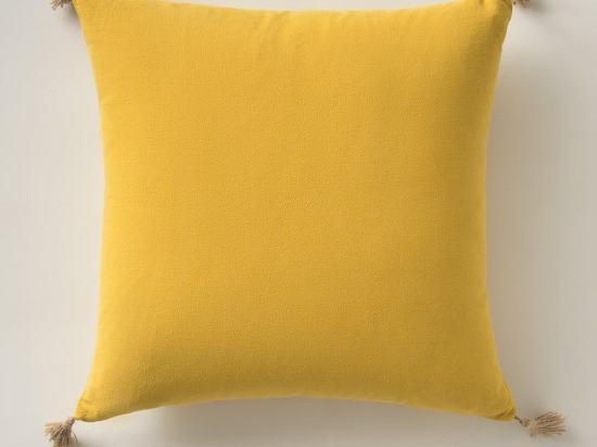 Μαξιλαροθήκη Διακοσμητική Ember 208 Mustard Gofis Home 43X43 100% Βαμβάκι